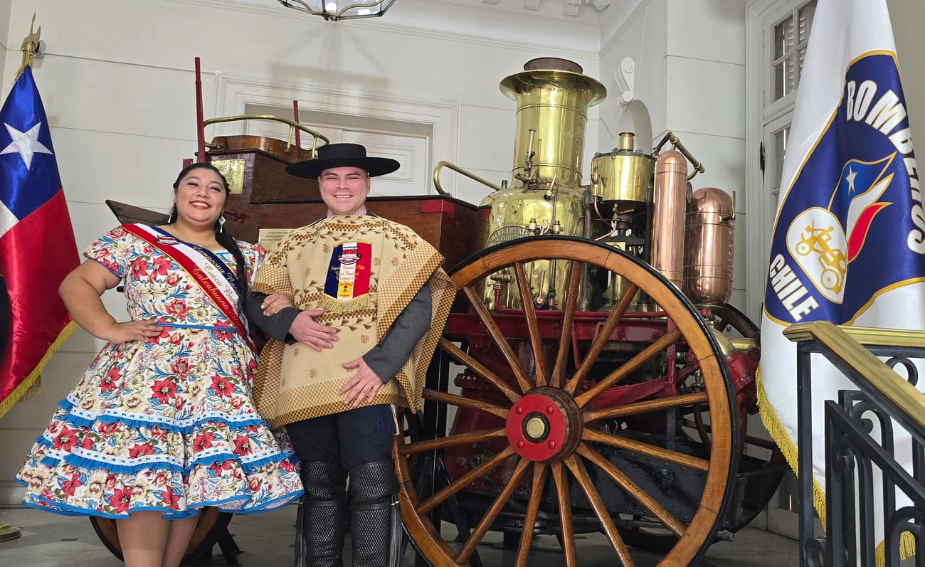 Tradición y bomberos de la compañía